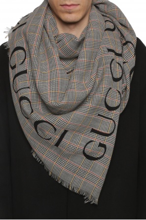 Patterned wool scarf, zdjęcie 2 Patterned wool scarf od Gucci